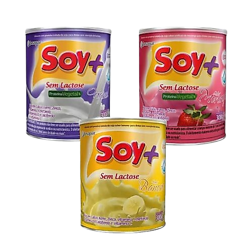 Leite sem lactose Soy+ 300g, sabores variados